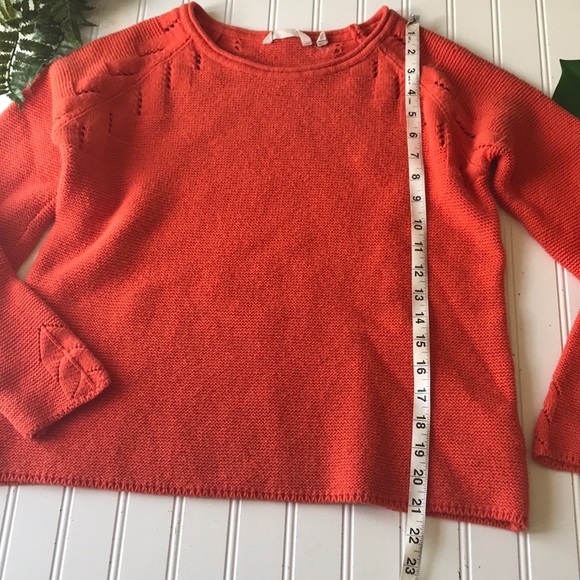 Soft surroundings wool blend sweater orange - Picture 4 of 7
